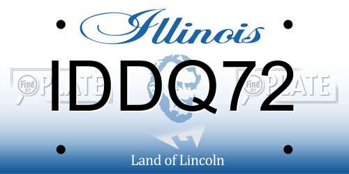 IDDQ72 Illinois License Plate