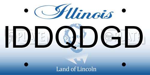 IDDQDGD Illinois License Plate