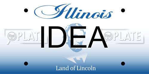 IDEA Illinois License Plate