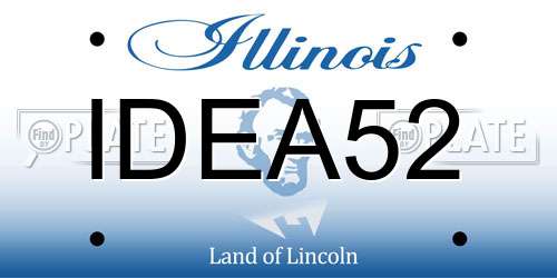 IDEA52 Illinois License Plate