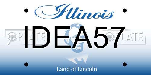 IDEA57 Illinois License Plate