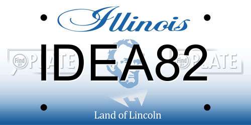 IDEA82 Illinois License Plate