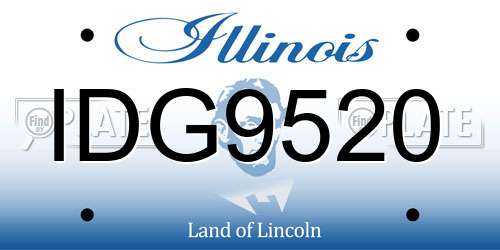 IDG9520 Illinois License Plate