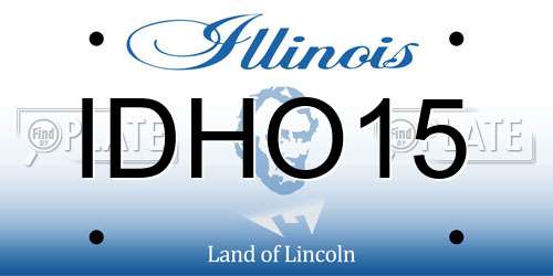 IDHO15 Illinois License Plate