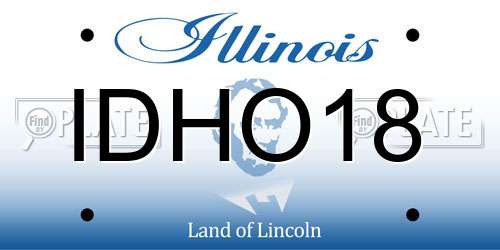 IDHO18 Illinois License Plate