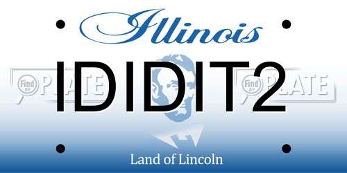 IDIDIT2 Illinois License Plate
