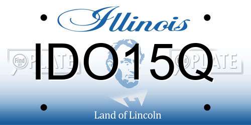 IDO15Q Illinois License Plate