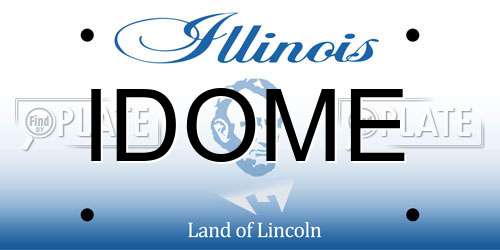 IDOME Illinois License Plate
