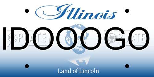 IDOOOGO Illinois License Plate