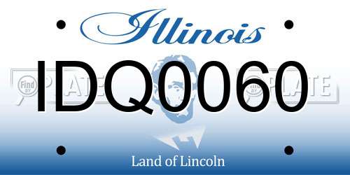 IDQ0060 Illinois License Plate