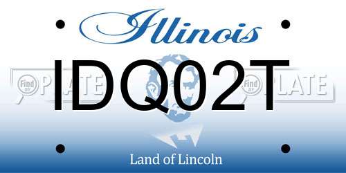 IDQ02T Illinois License Plate