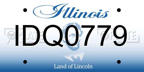 IDQ0779 Illinois License Plate