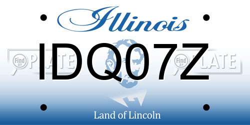 IDQ07Z Illinois License Plate