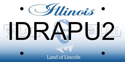 IDRAPU2 Illinois License Plate
