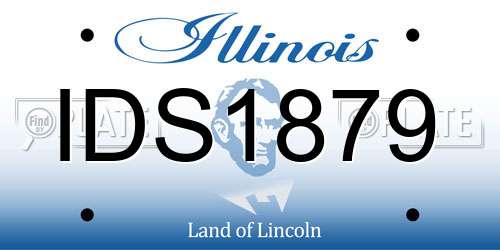 IDS1879 Illinois License Plate