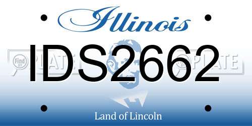 IDS2662 Illinois License Plate