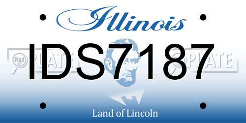IDS7187 Illinois License Plate