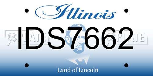 IDS7662 Illinois License Plate