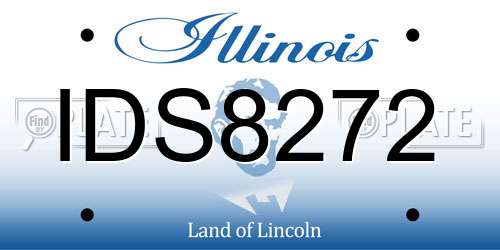IDS8272 Illinois License Plate
