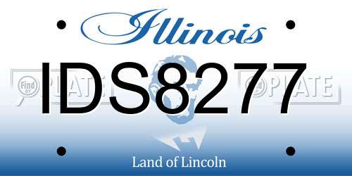 IDS8277 Illinois License Plate