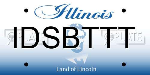 IDSBTTT Illinois License Plate