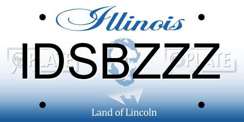 IDSBZZZ Illinois License Plate