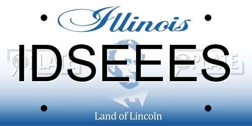 IDSEEES Illinois License Plate