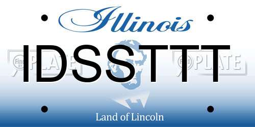 IDSSTTT Illinois License Plate