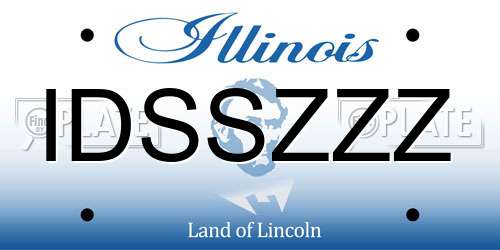 IDSSZZZ Illinois License Plate