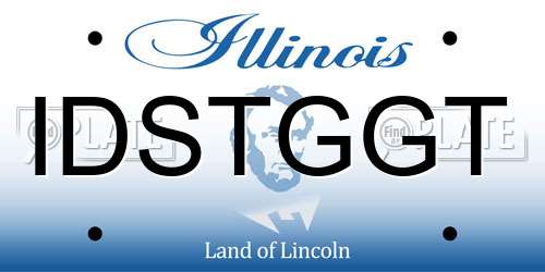 IDSTGGT Illinois License Plate