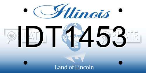 IDT1453 Illinois License Plate