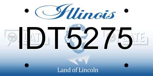 IDT5275 Illinois License Plate