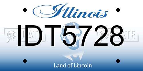 IDT5728 Illinois License Plate