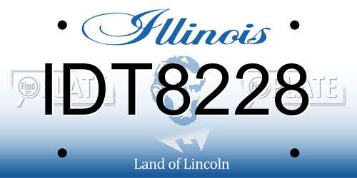 IDT8228 Illinois License Plate