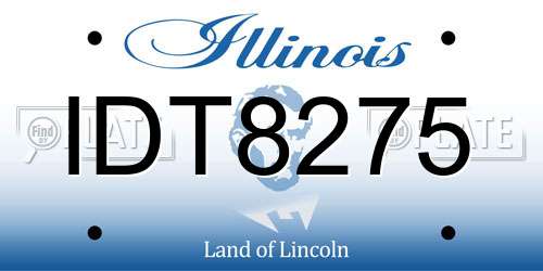IDT8275 Illinois License Plate