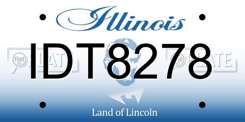 IDT8278 Illinois License Plate