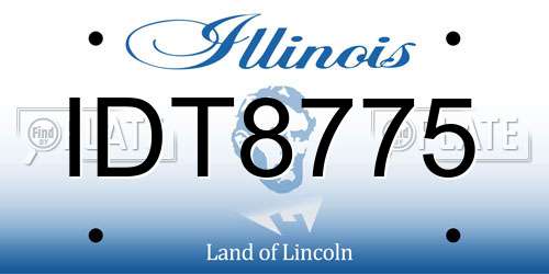 IDT8775 Illinois License Plate