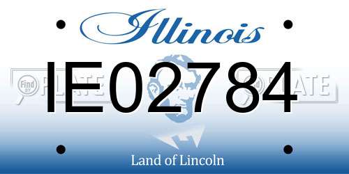 IE02784 Illinois License Plate