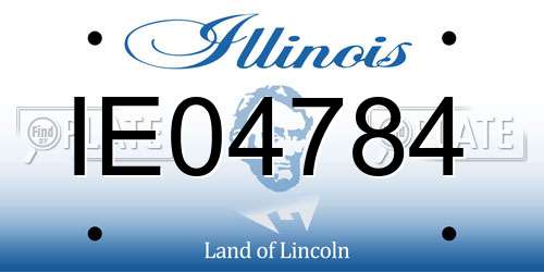 IE04784 Illinois License Plate