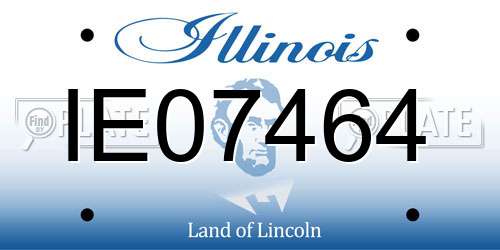 IE07464 Illinois License Plate
