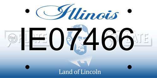 IE07466 Illinois License Plate