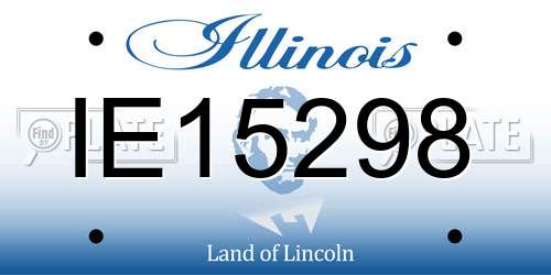 IE15298 Illinois License Plate