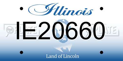 IE20660 Illinois License Plate