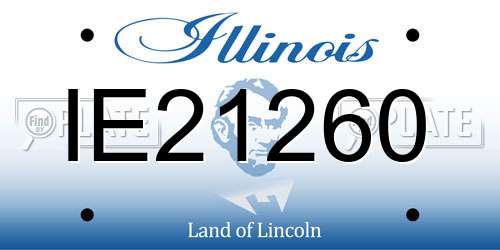 IE21260 Illinois License Plate