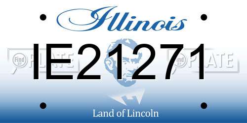 IE21271 Illinois License Plate