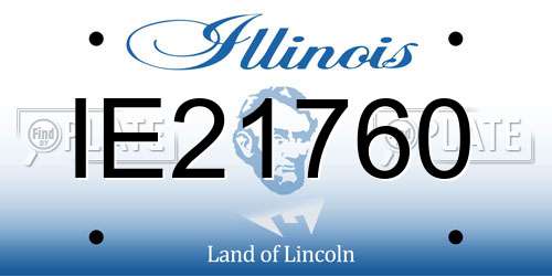 IE21760 Illinois License Plate