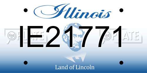 IE21771 Illinois License Plate