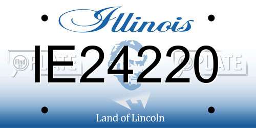 IE24220 Illinois License Plate