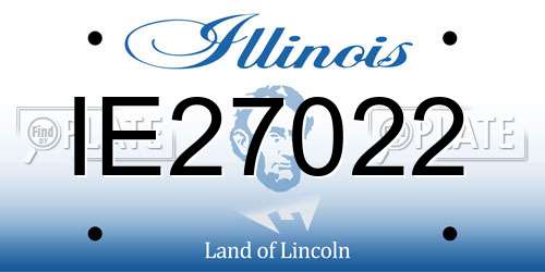 IE27022 Illinois License Plate