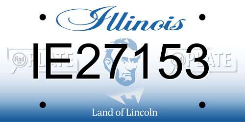 IE27153 Illinois License Plate